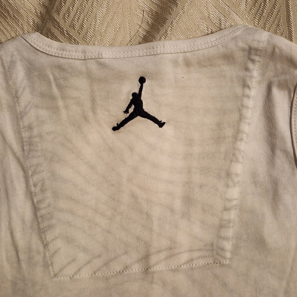 NIKE Jordan Women's White and Black Patterned Tank Top NWT Sz S - Picture 5 of 5